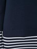 stripes detail ribbed trim sweatshirt 