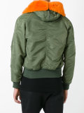 fur trim bomber jacket 