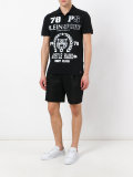 logo print polo shirt