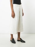 flared cropped trousers 