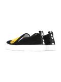 smiley patch slip-on sneakers