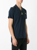 gold buttons polo shirt 