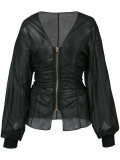 fitted zip jacket 