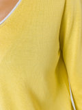 contrast trim sweatshirt 