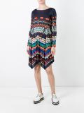 asymmetric printed dress