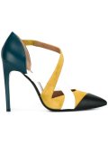cut-out colour block pumps