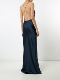halter-neck long dress 