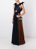 crackled metallic shoulder bag
