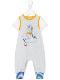 whale print babygrow set 
