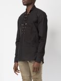 lace up front shirt