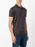 contrasting collar polo shirt
