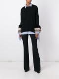 fur trim cardigan 