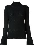textured roll neck jumper