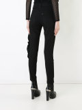 ruffled trim jeans 