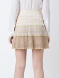 knit flared skirt