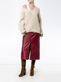 straight-cut skirt