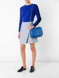 embossed shoulder bag