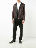 woven biker jacket 