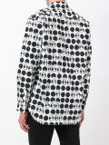 contrast print shirt 