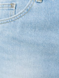 front slit denim skirt