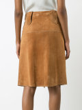 zipped pencil skirt 