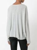 tonal bug print jumper
