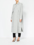concealed fastening double-breasted coat