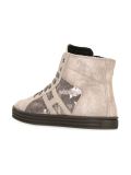 sequin embellished hi-top sneakers