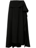 pleated flare skirt