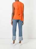 draped back top