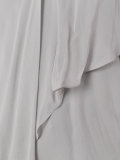 ruffled shift blouse