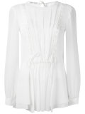 sheer ruffle blouse 