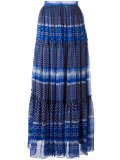pattern pleated skirt