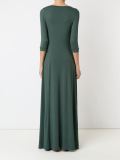 v-neck long evening dress
