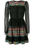 layered ruffled sheer dress