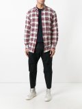 cropped straight fit trousers