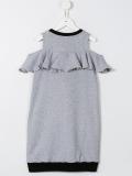 ruffled detail sweatdress