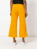 cropped wide leg flares