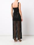 embellished semi sheer dress