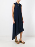 asymmetric ruffle blouse