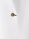 collarless single button blazer