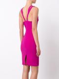 shoulders detailing fitted dress