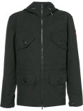 zip-up hooded jacket