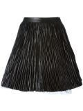 pleated A-line skirt