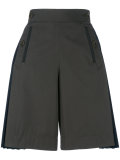 twill pleated shorts