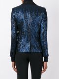 metallic detail blazer