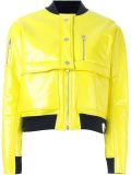 varnished bomber jacket 