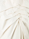 gathered front dress