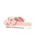 denim bow flip flops