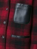 checked short coat 